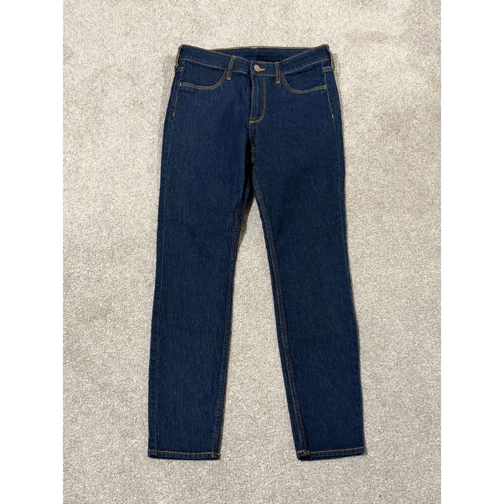 H&M &Denim Skinny Regular Waist Ankle Jeans Dark Wash Blue Size 29